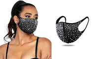 Rhinestone Holiday Bling Face Masks