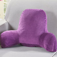 Back Rest Pillow Sofa Cushion Backrest Reading Pillow Lumbar Chair Cushion With Arms Home Decoration Purple