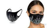 Rhinestone Holiday Bling Face Masks