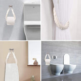 Nautical Rope Toilet Paper Holder Wall-Mounted Hanging Towel Rack