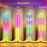 RGB Colour Changing LED Corner Floor Lamp Minimalist Mood Light Corner Standing Light