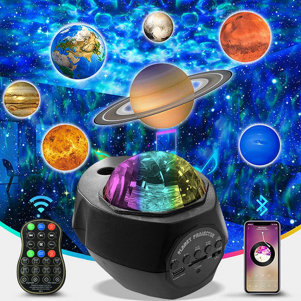 10 Planets LED Galaxy Night Light Projector Star Sky Lamp