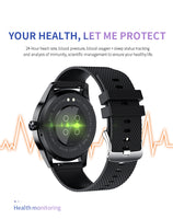 Smart Watch Full Touch Screen Sport Fitness Tracker Health Monitoring Black