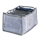 2 Pack Pants Drawer Organizer Divider Mesh Storage Bag Pants Drawer Organizer - Grey