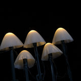 5m 20LED Solar Mushroom String Lights Patio Walkway Lamp Outdoor Garden Decor