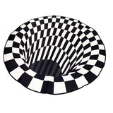 3D Optical Vortex Illusion Carpet Round Rug Style 2