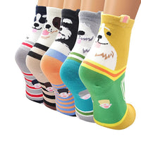 12 Pairs Women Cotton Socks - Dogs